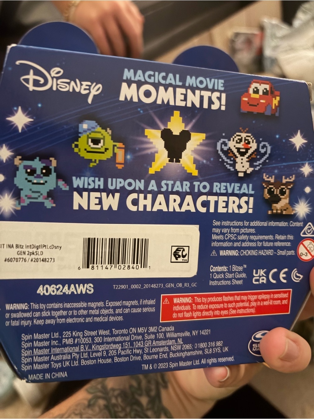 Disney Bitzee Pixel Character Toy - Blue and Purple - Picture 2 of 2
